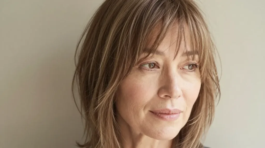 The Wispy Bangs with Textured Layers