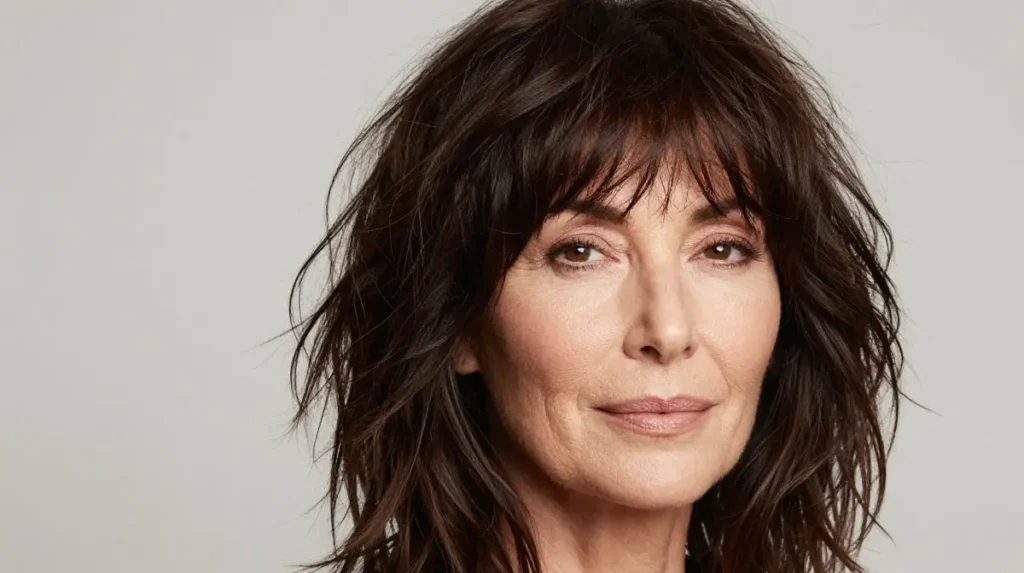 Thick Textured Bangs for Full Hair
