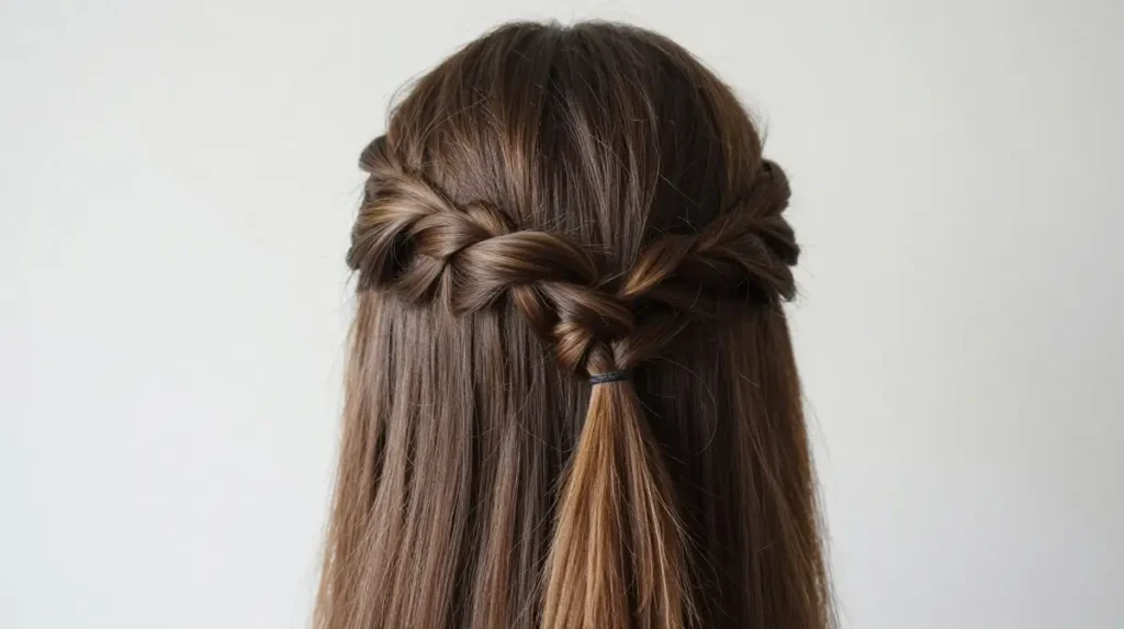 Twisted Half Up Hairstyle