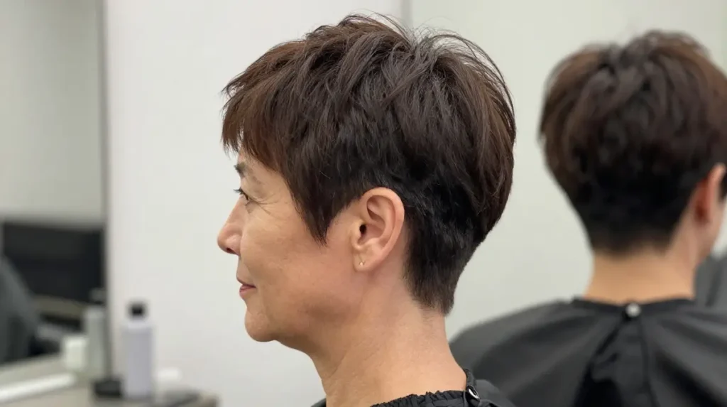 Undercut Pixie for Thick Coarse Hair