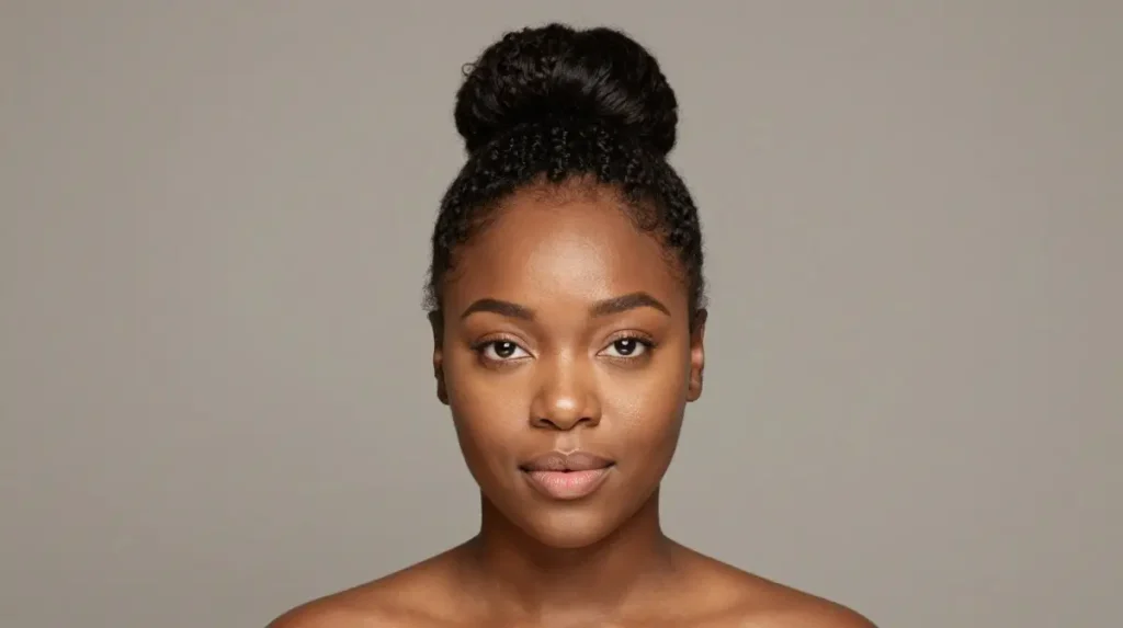 Updo for Round Face Shapes