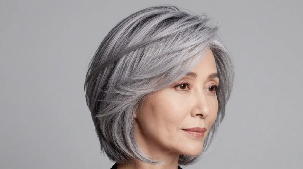 Volume-Boosting Layered Style for Thinning Hair
