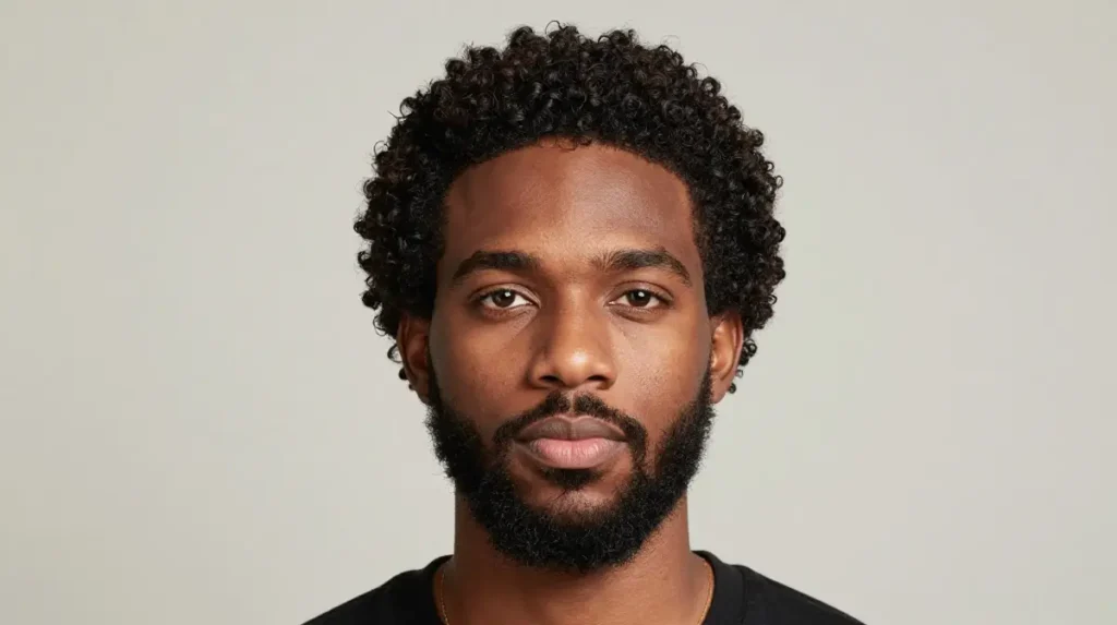 Wave Haircut with Beard Lineup
