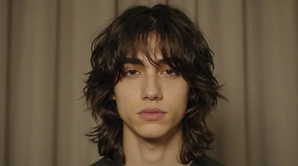 Wolf Cut with Curtain Bangs