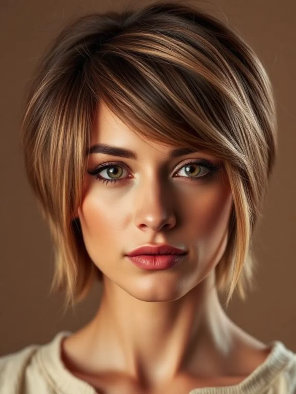 Why Round Faces Find Unexpected Balance in All This Texture