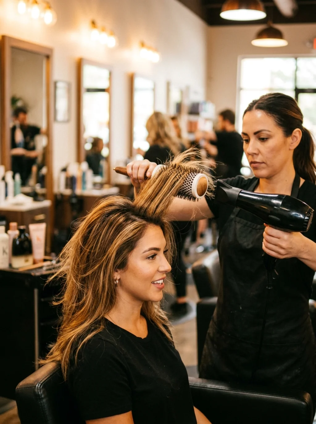 Blowout Secrets That Keep Short Hair Full Until Bedtime