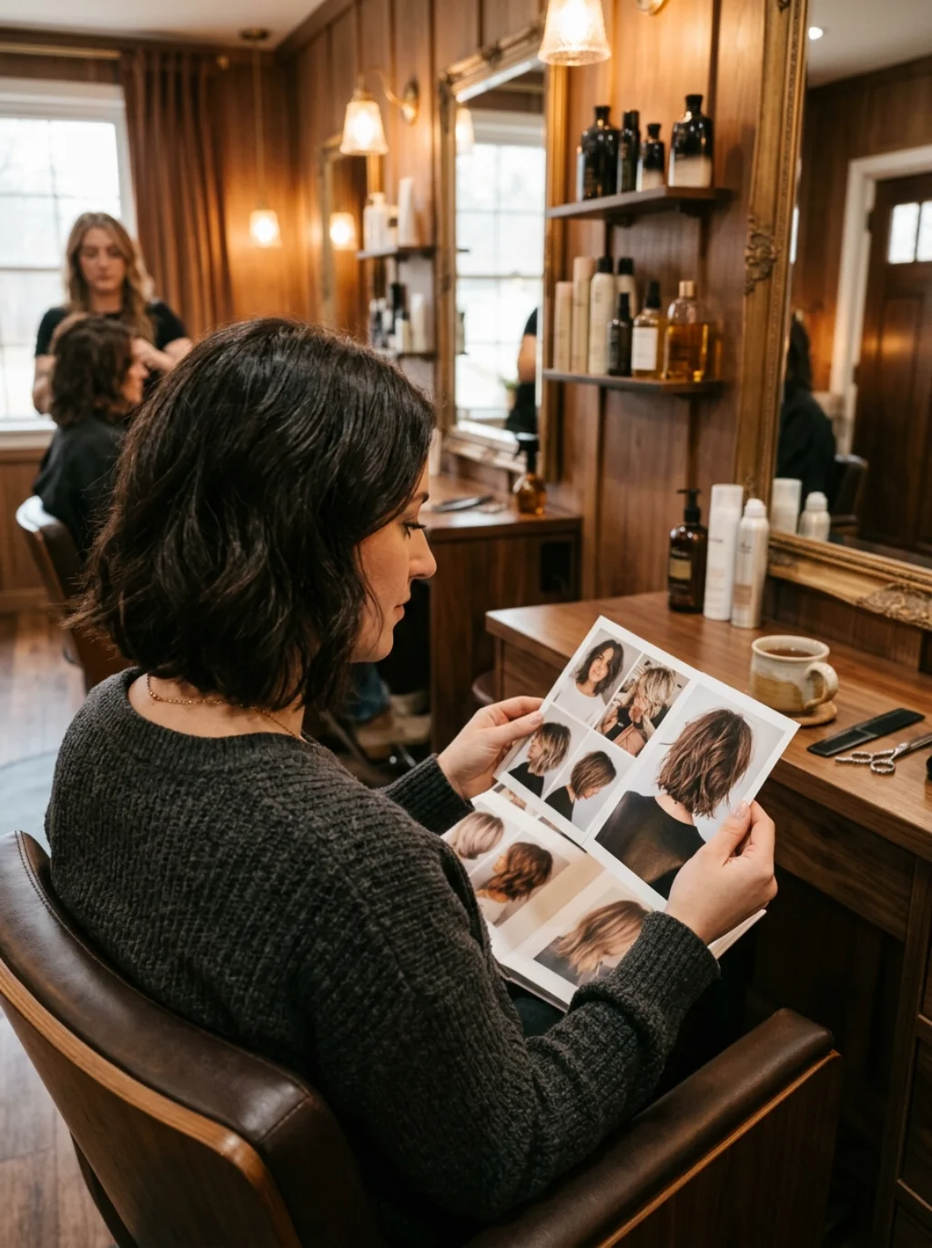 Salon Chairs Become Confession Booths Before Every Bold Bang Decision