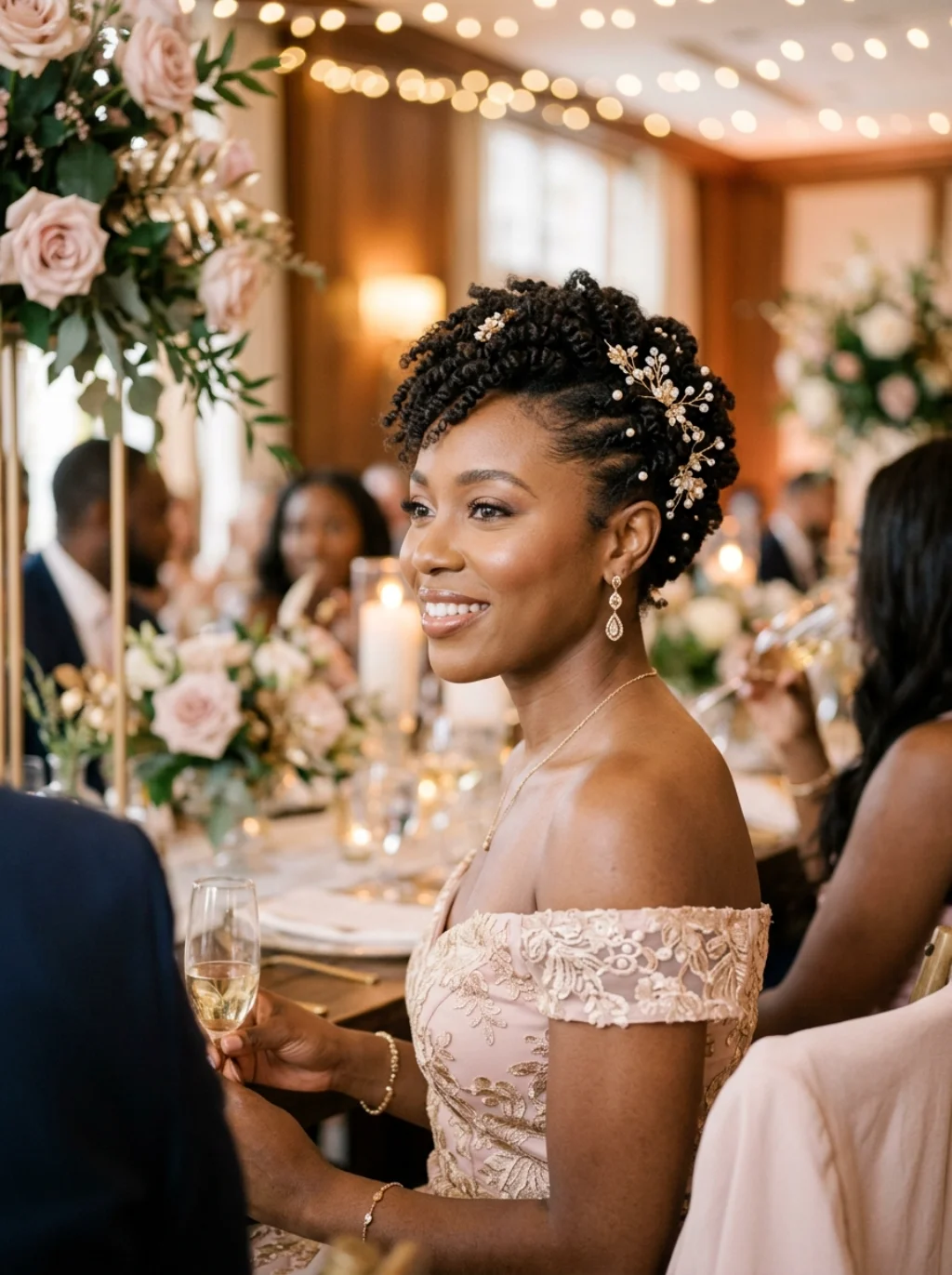 Bridal Guests Discover Elegance Doesn't Require Length or Extensions