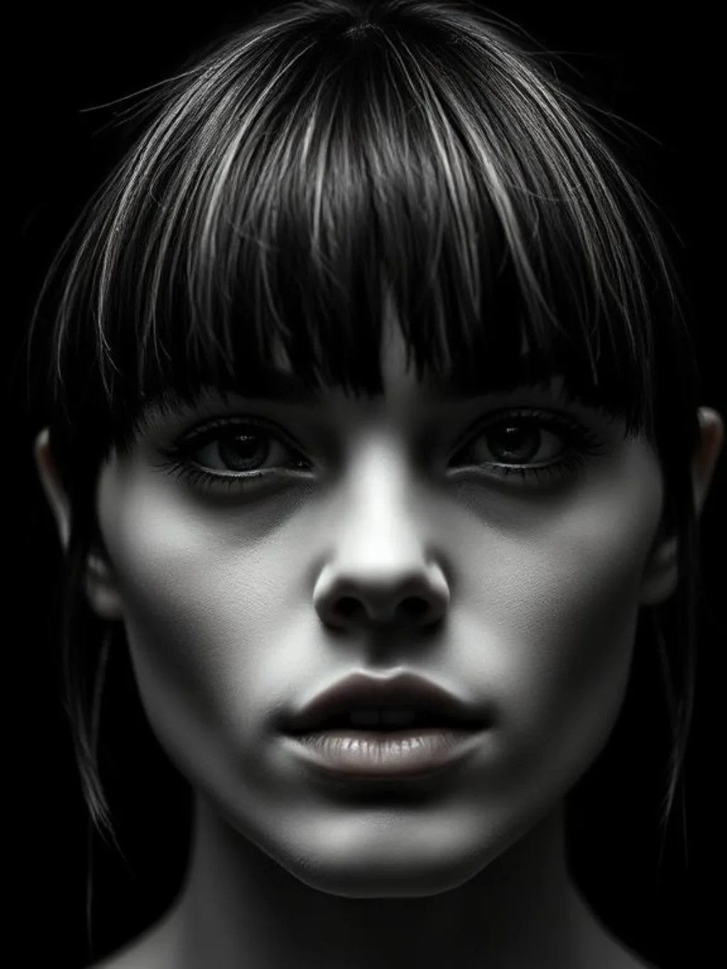 A Choppy Fringe That Changes the Whole Face Instantly