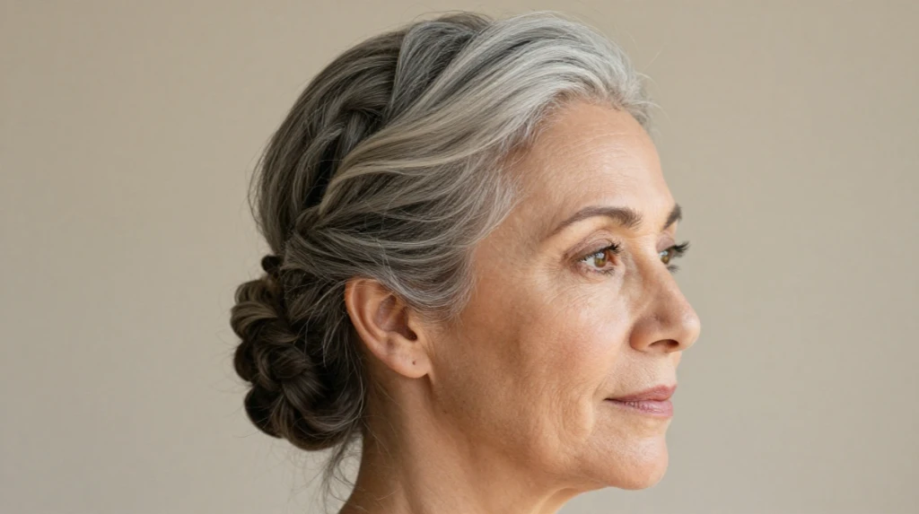 22 Braided Hairstyles for Gray Hair Over 50 You'll Love