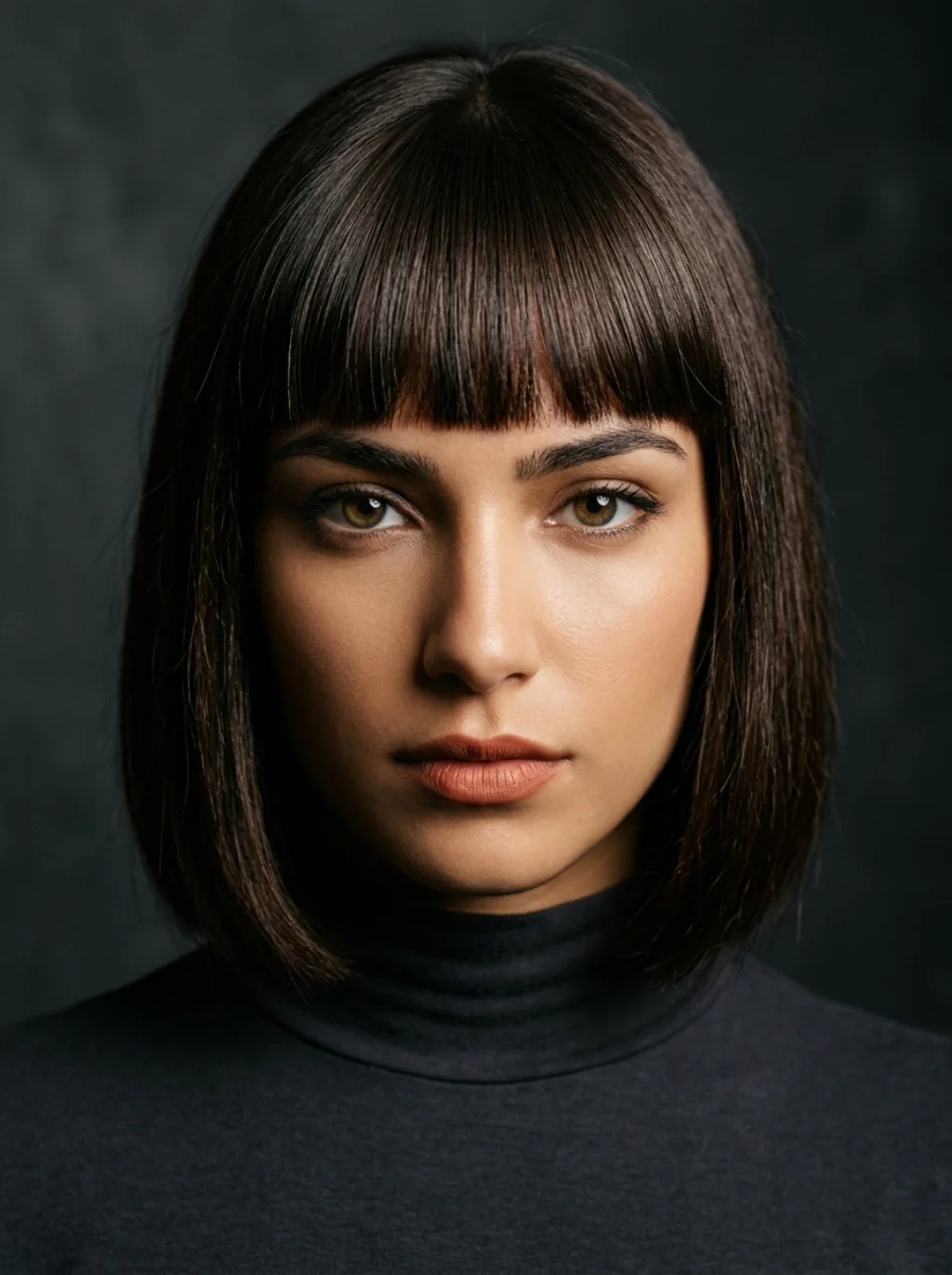 Bangs That Sharpen the Whole Silhouette Instantly