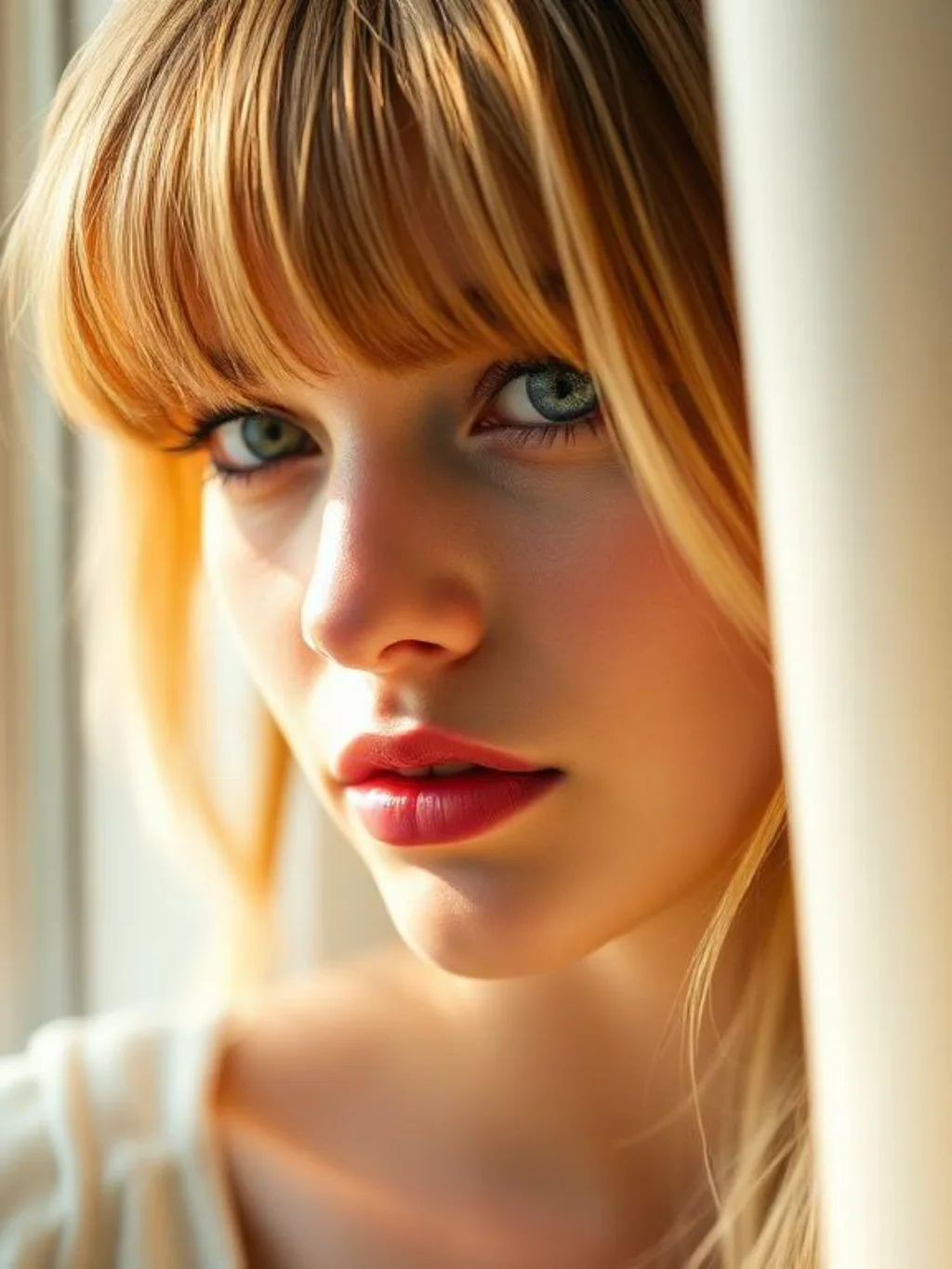Curtain Bangs Framing Cheekbones Nobody Noticed Before