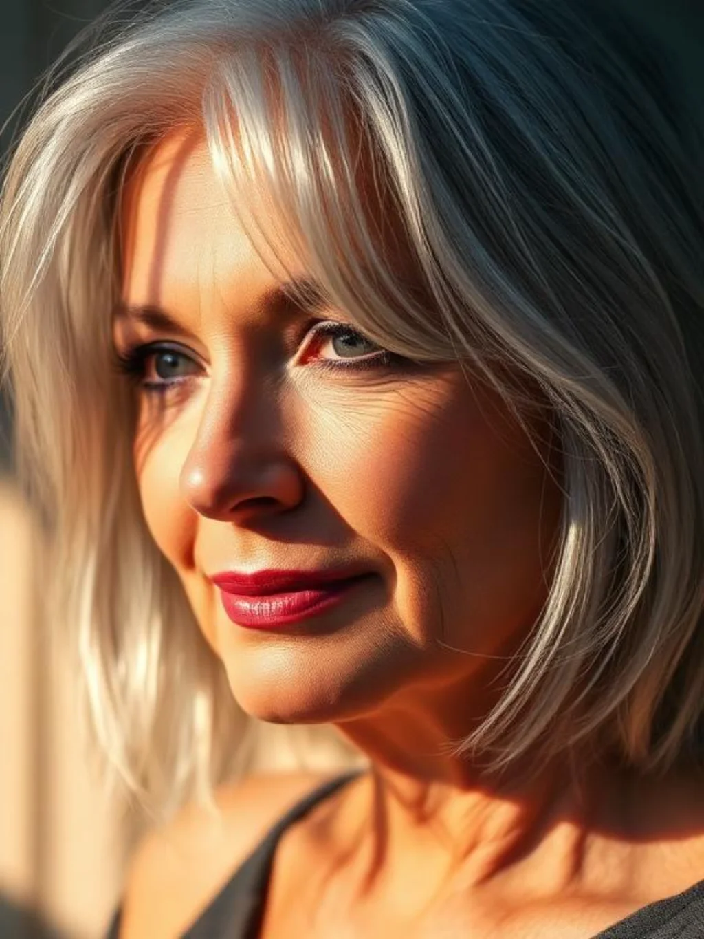 Gray Hair Partnership That Makes This Cut Look Even Better