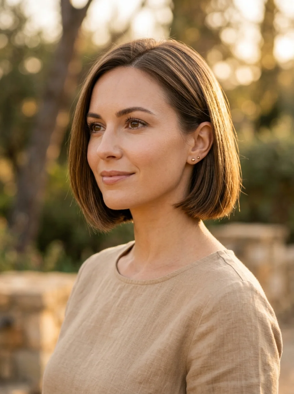 The Bob Length Sweet Spot Between Chin and Jaw