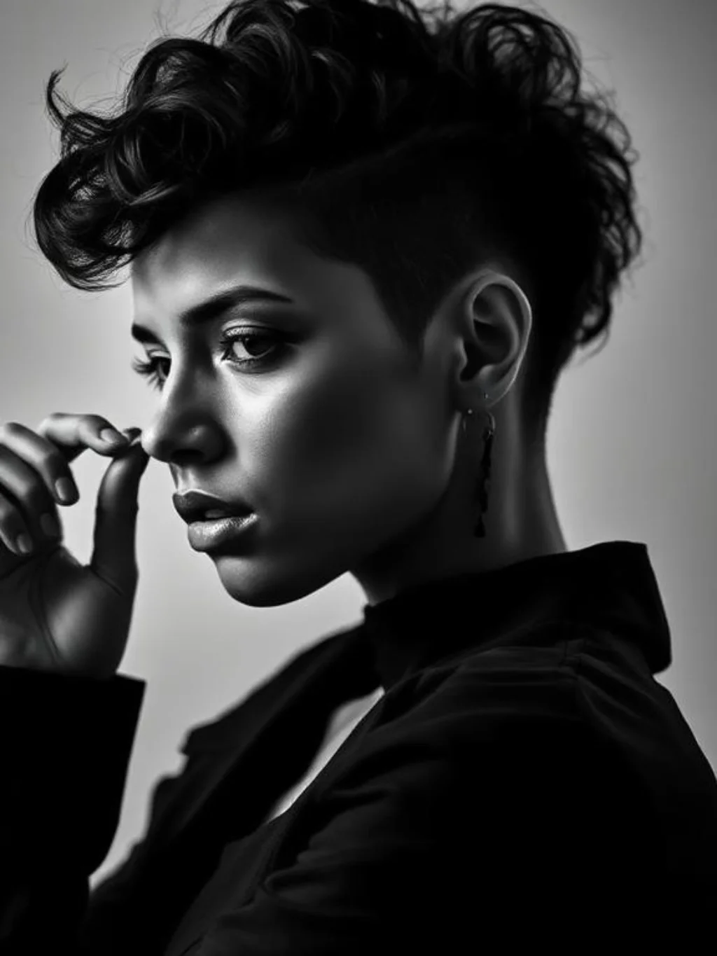 The Undercut That Hides Beneath a Storm of Natural Texture