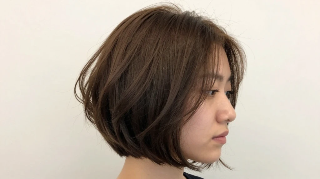 Angled Bob With Chin Layers