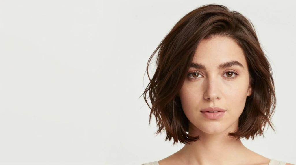 Asymmetrical Bob For Long Face