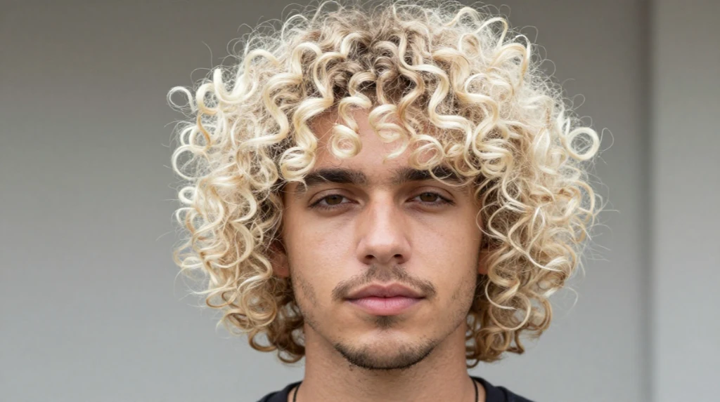 Bleached Blonde Curls