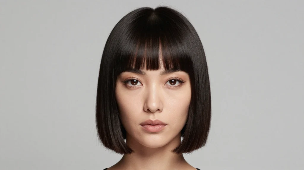 Blunt Fringe With a Short Cut