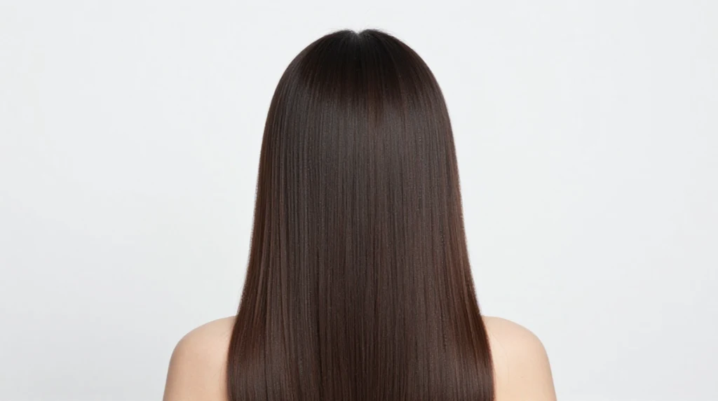 Center Part Long Hair