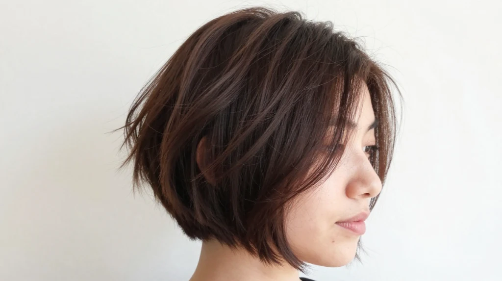 Choppy Bob With Side Part