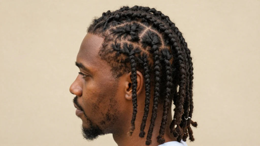 Cornrow With Dreads Combination