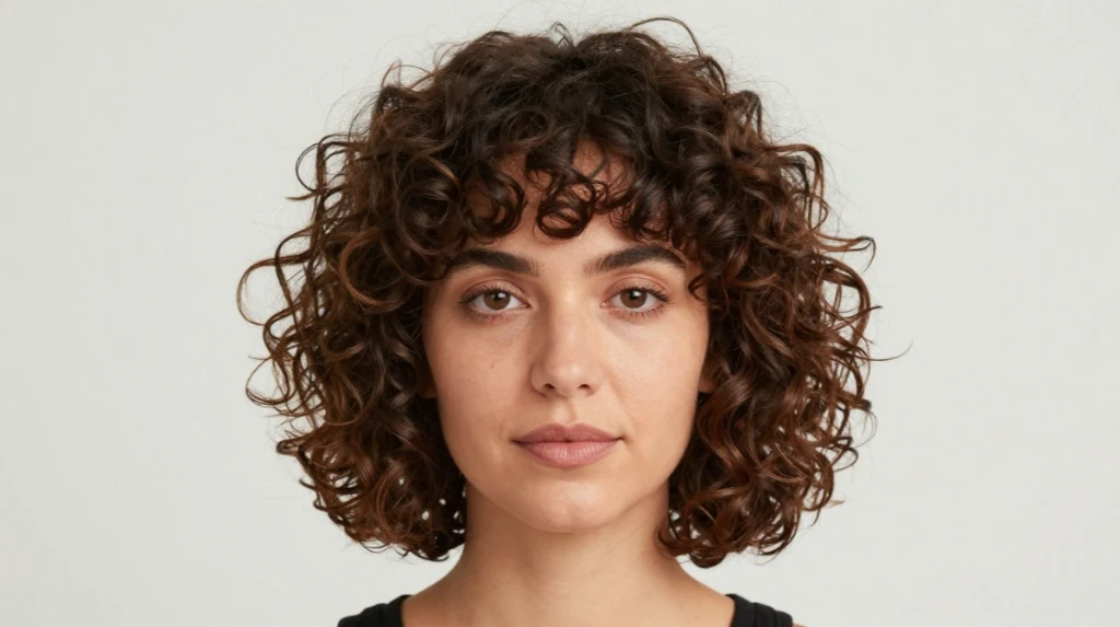 Curly Bob for Square Face