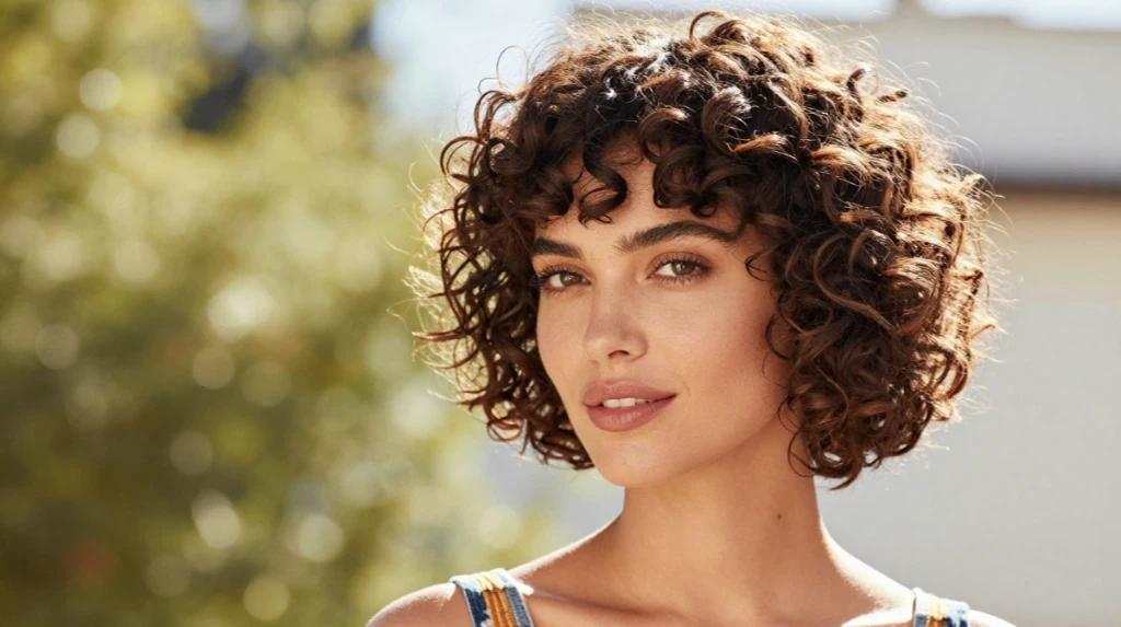 Curly Bob for Summer