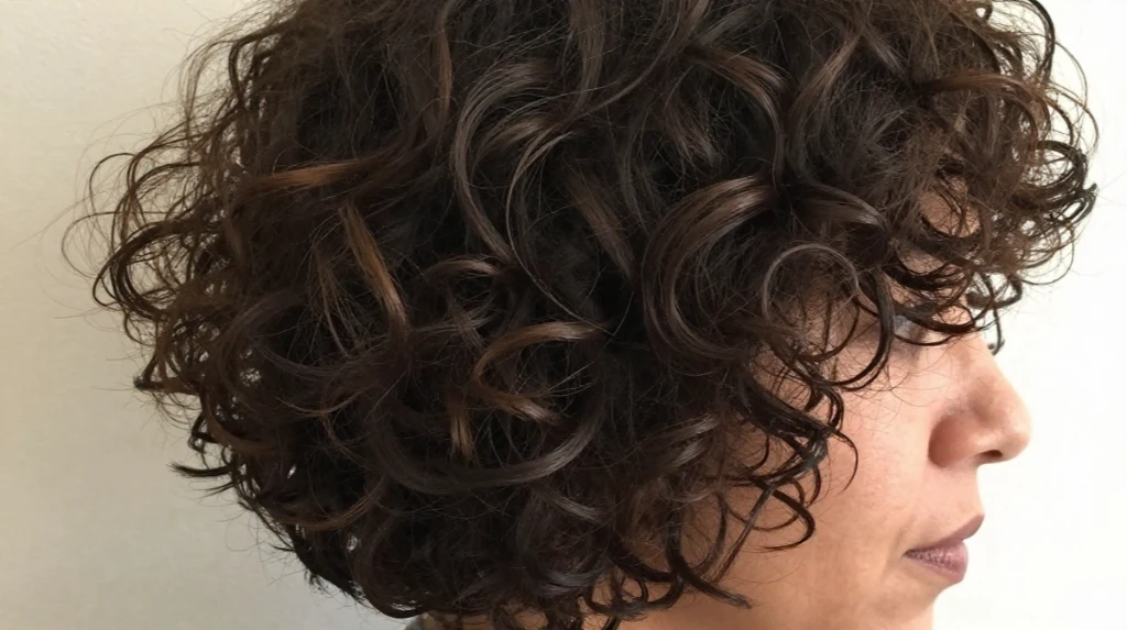 Curly Bob with Textured Layers
