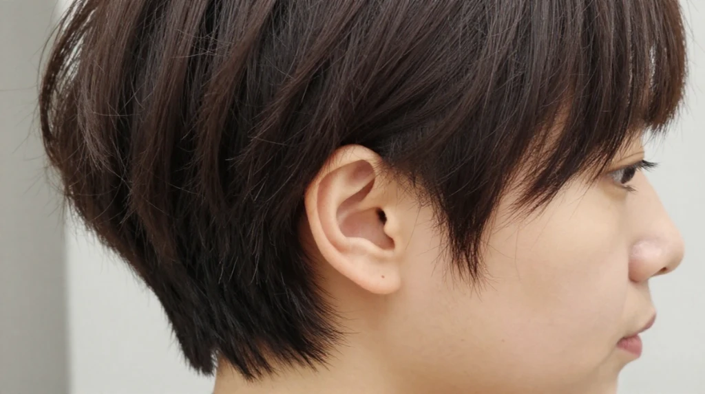 Ear Length Crop With Texture