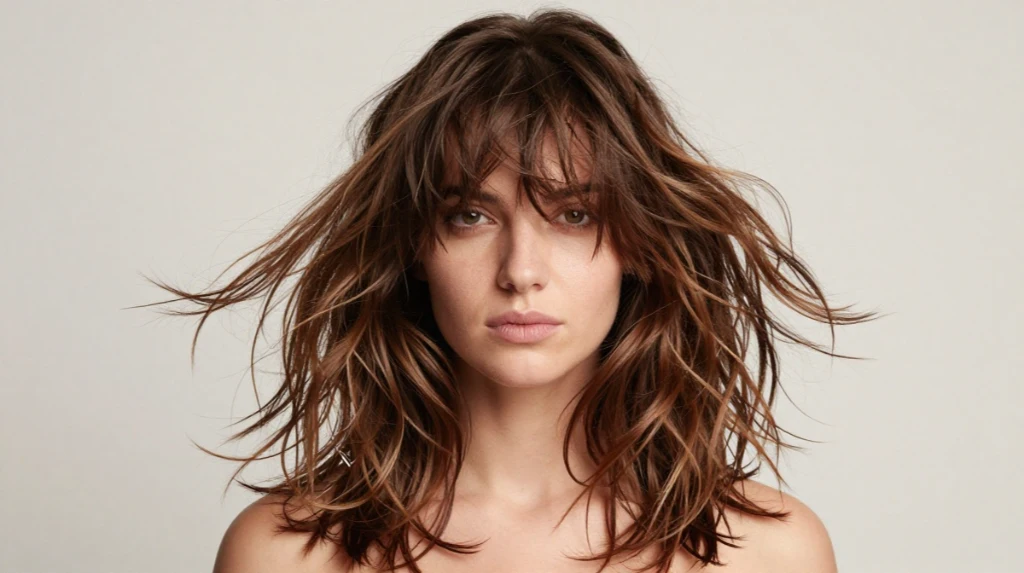 Feathered Shag Hair