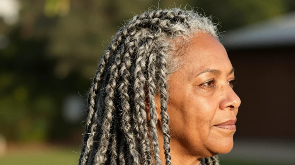 Gray Locs for Natural Texture