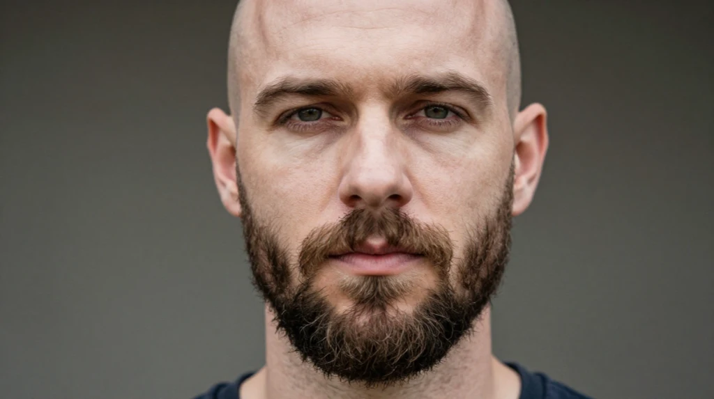 Heavy Stubble for a Rugged Look