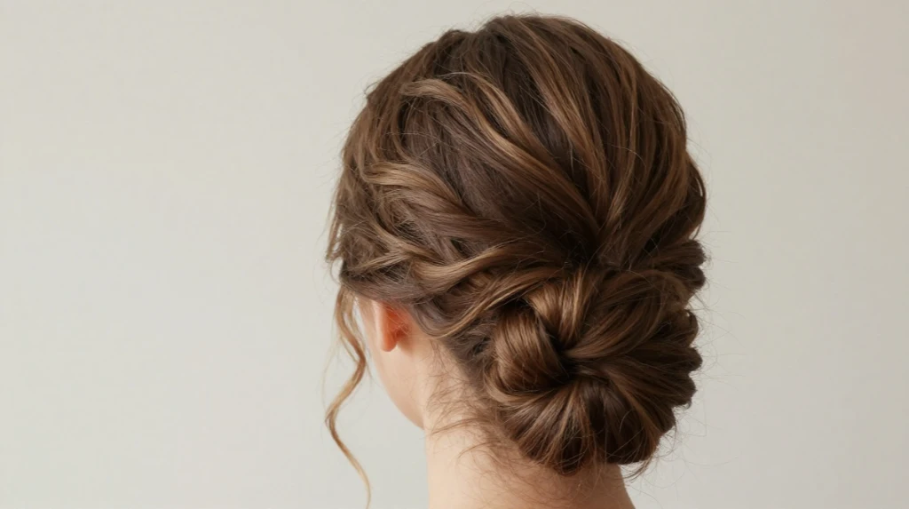 Knotted Updo Style
