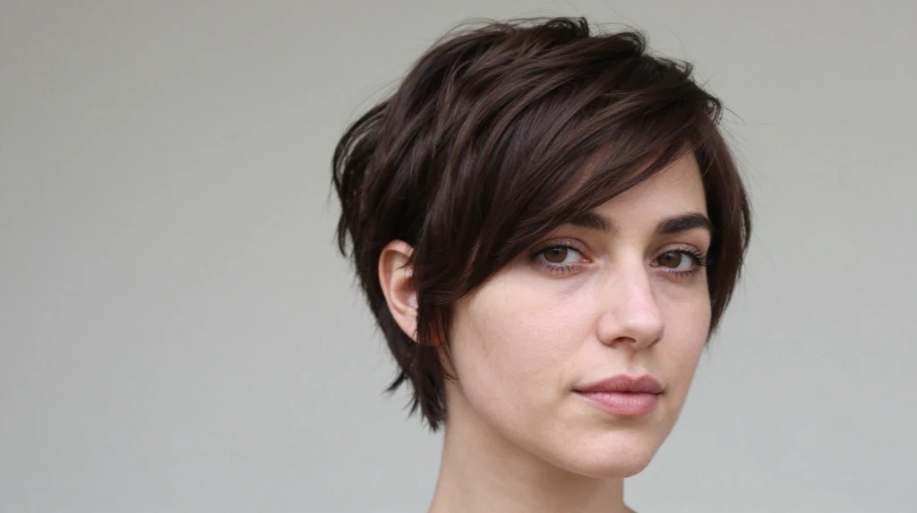Long Pixie for a Softer Transition
