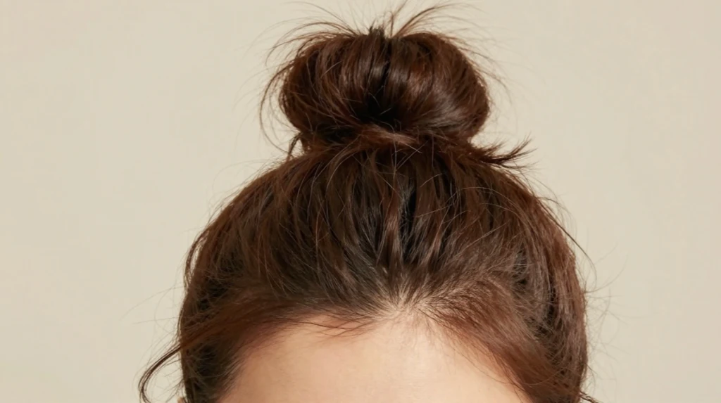 Messy Bun with Face-Framing Pieces