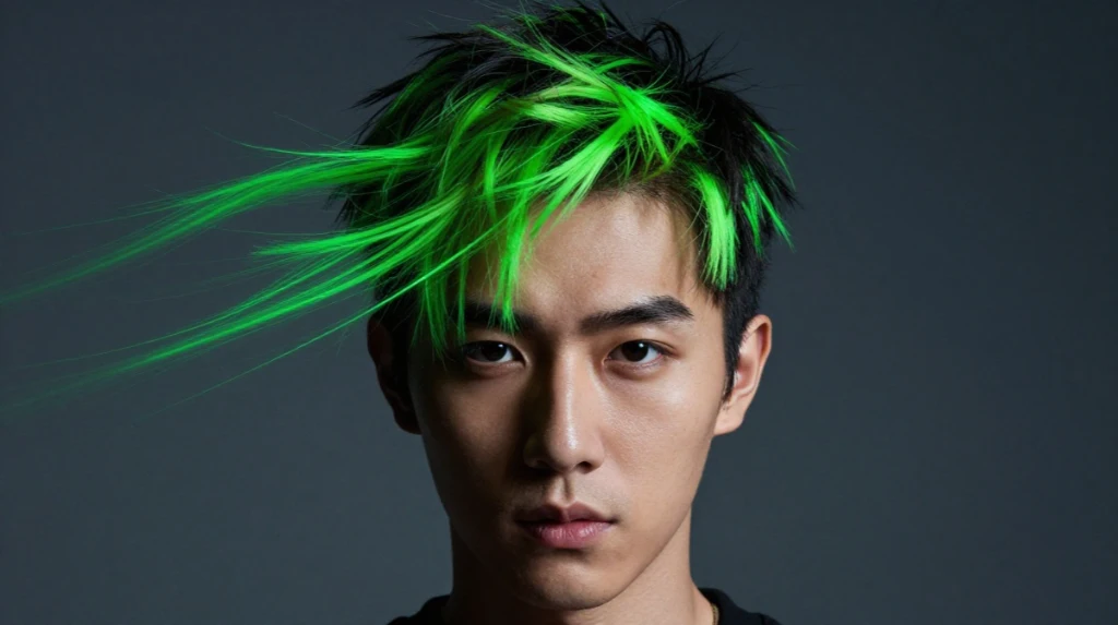 Neon Green Streaks