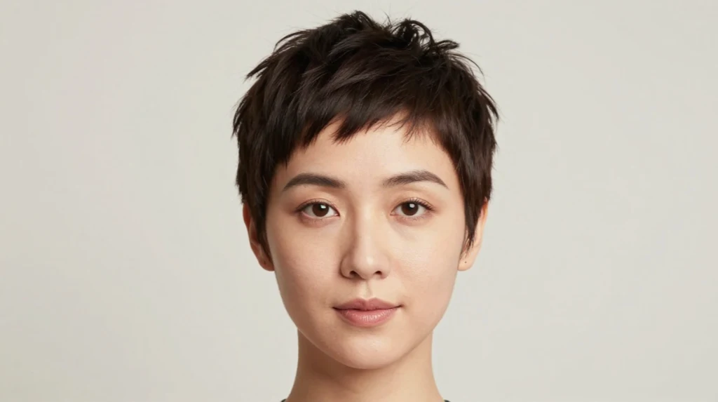 Pixie Cut for Round Faces