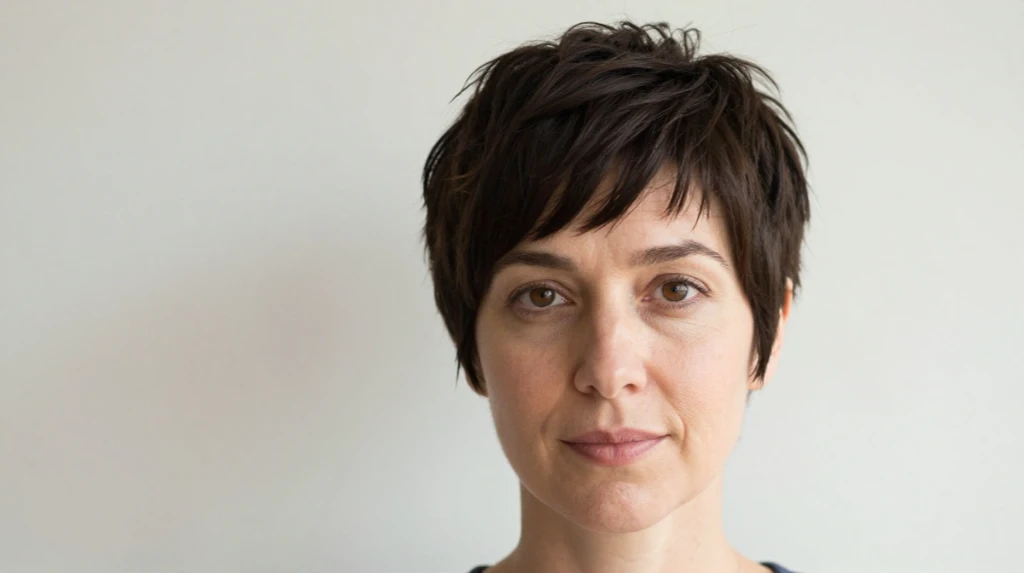Pixie Cut with Side Swept Bangs