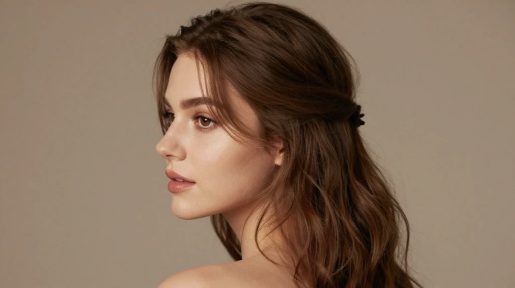 Romantic Half Up Half Down Style