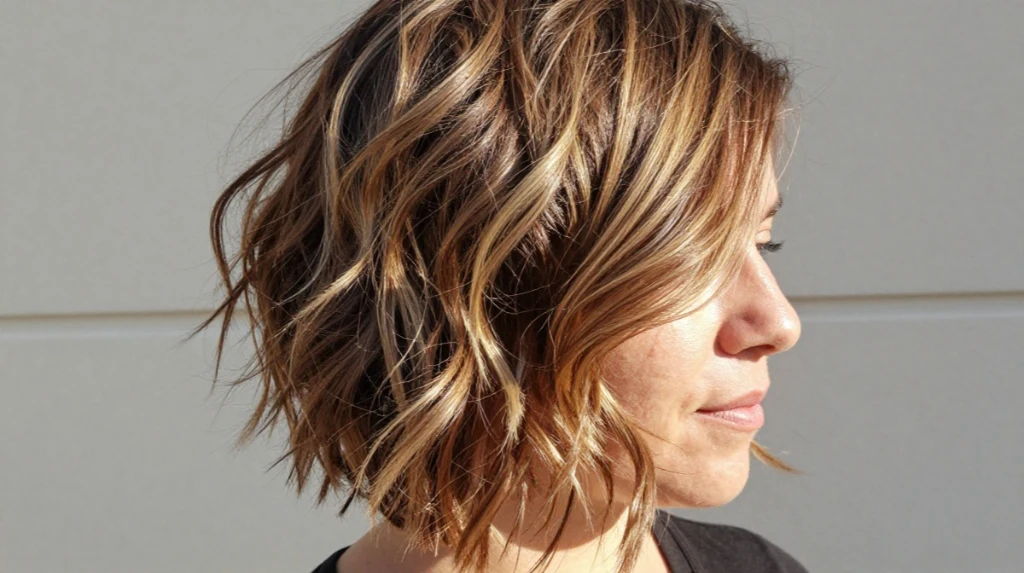 Shag with Balayage Highlights