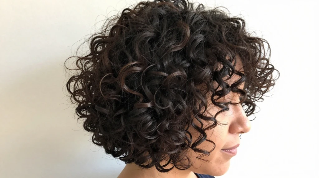 Short Curly Layered Bob