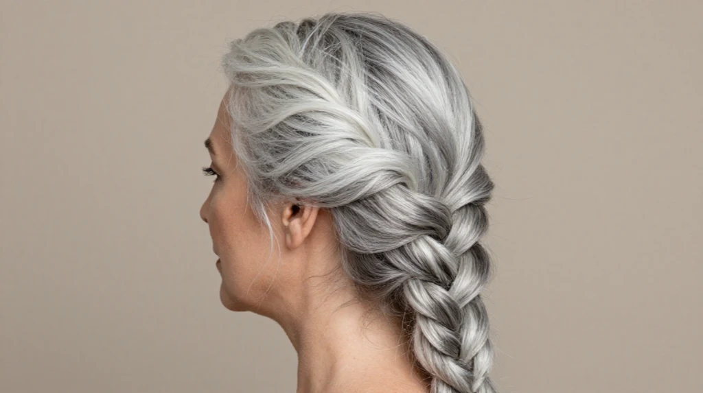 Silver Side Braid for a Classic Touch