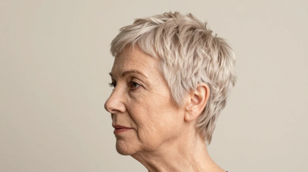 Textured Pixie for Fine Hair