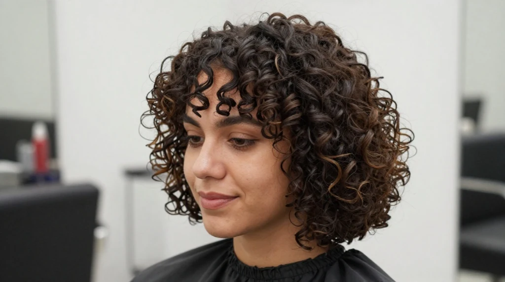The Classic Curly Layered Bob