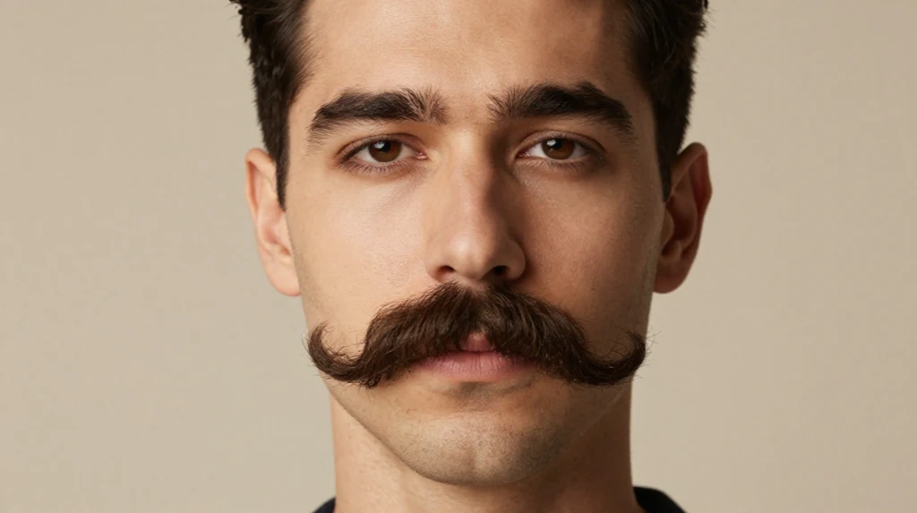 The Mustache-Heavy Short Beard