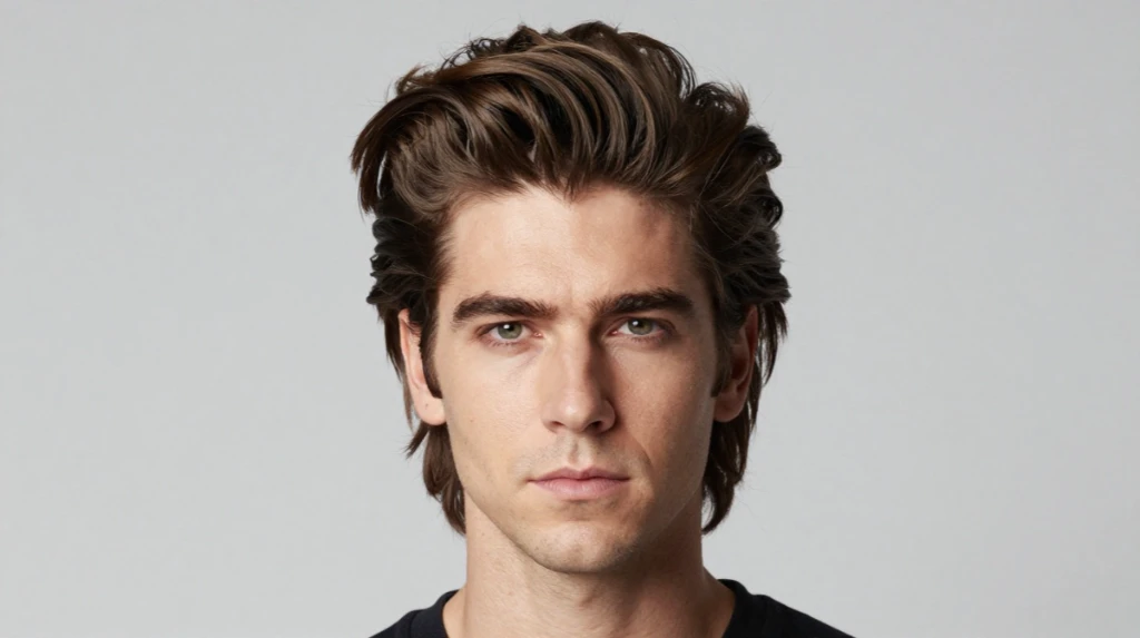 The Pompadour at Medium Length