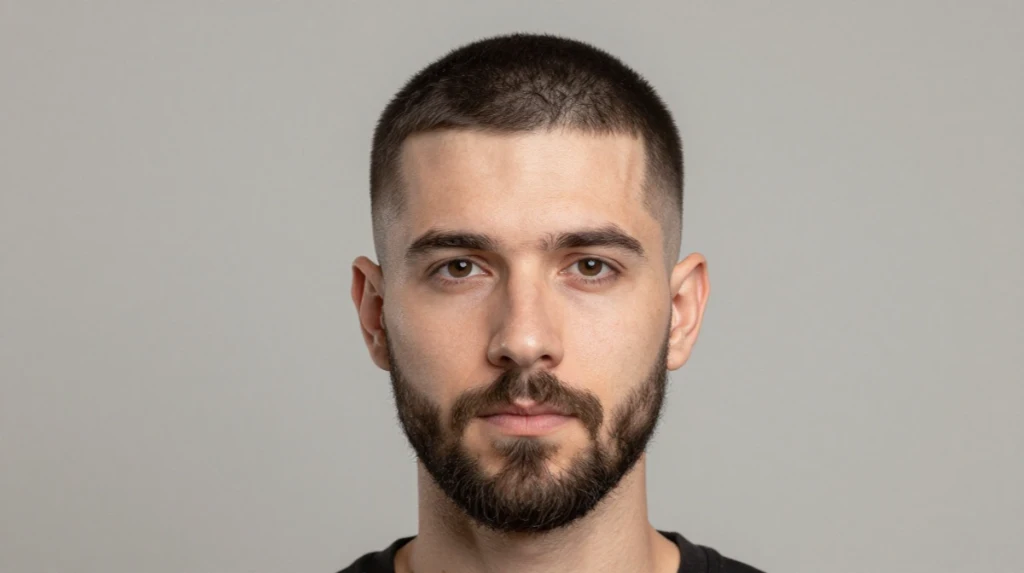 The Short Beard with a Hard Part
