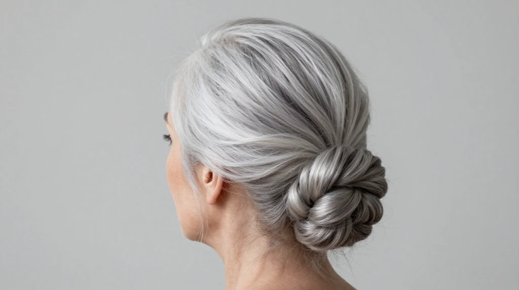 The Silver Hair Updo
