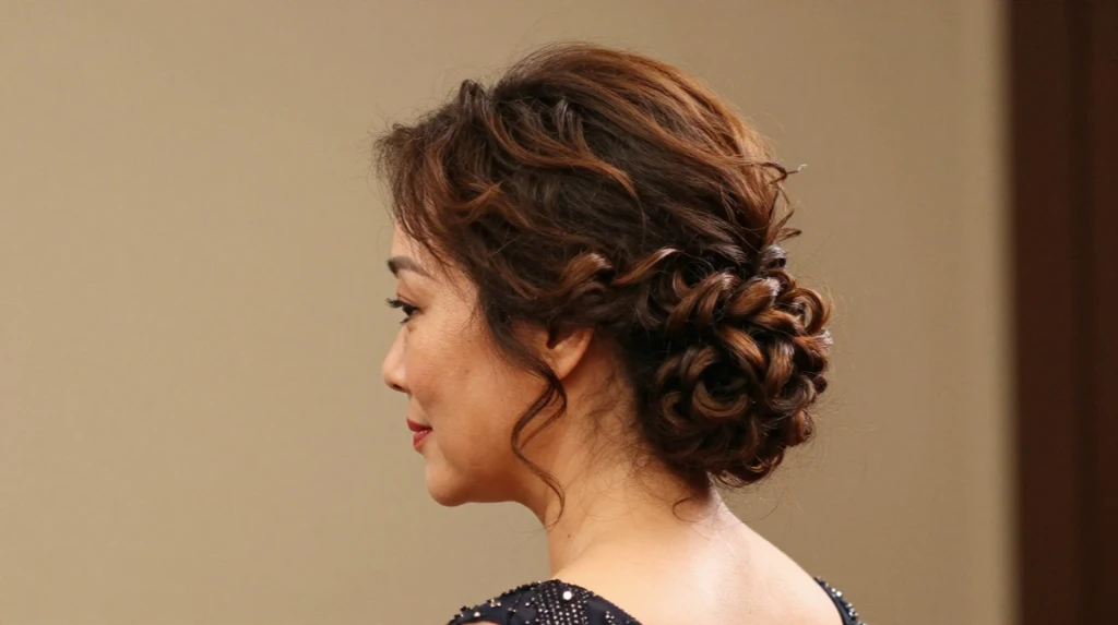The Soft Curled Updo